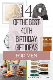 best 40th birthday gift ideas for men