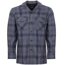 Pendleton Woolen Mills Grey Blue Ombre Board Shirt