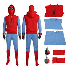 Design pass with a big spider. Spider Man Homecoming Tom Holland Spiderman Outfits Cosplay Costume