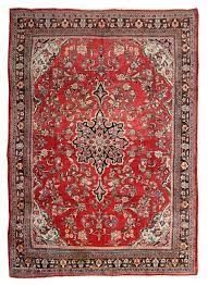 large handwoven wool turkish rug red