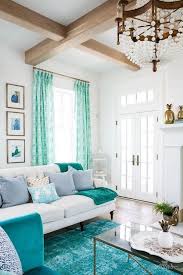 turquoise living room wild country