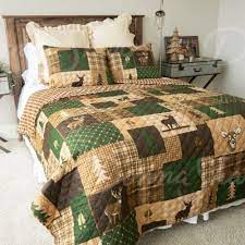 Donna Sharp Green Forest Deer Quilted