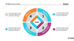 Pie Chart With Four Parts Template Business Data Diagram Infographic