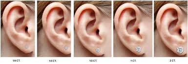 Image Result For 1 Carat Diamond Earrings Size In 2019