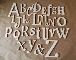 Unfinished Wooden Alphabet Letters Set