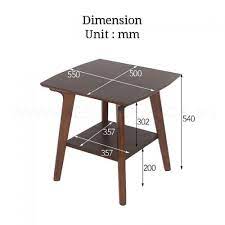 Bristol Solid Wood Side Table Bedroom