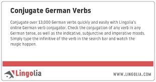 Conjugate German Verbs