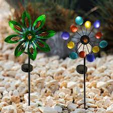 Solar Garden Pinwheels Landscape Accent