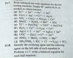 Balanced Net Ionic Equations