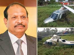 Three officers were killed and one injured in a crash of an indian army helicopter in the eastern state of west bengal, local media reported wednesday. Uae Based Lulu Group Chairman Yousuf Ali S Helicopter Makes Emergency Landing In Kerala Uae Gulf News