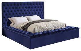 bliss velvet bed contemporary