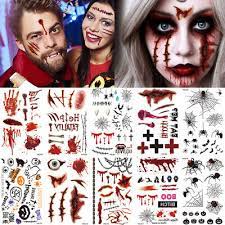 halloween temporary tattoos zombie