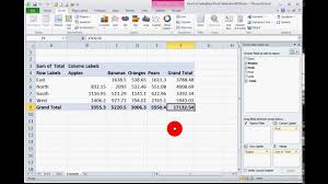 How To Create A Basic Pivot Table In Excel 2010