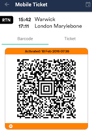 using mobile tickets with the trainline