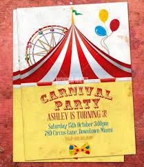 Carnival Invitation Template Free Gildenlow