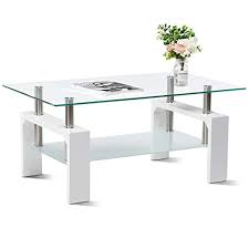 This modern coffee table will match better with sofas of dark colors such as black, brown, grey. Buy Smile Back Glass Coffee Table 39 4 Coffee Tables For Living Room White Coffee Table Center Tables For Living Room Frosted Glass Strength Smooth Glass Side Coffee Table With Shelf Wood