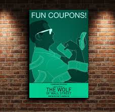 Additional movie data provided by tmdb. The Wolf Of Wall Street Fun Coupons Artwork Movie Poster Movie Canvas Poster Wall Art Print Kids Decor Home Decor Painting Calligraphy Aliexpress