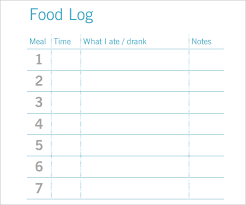 45 Food Log Templates Free Pdf Word Excel Examples