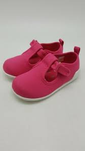 Baby Deer Canvas Mary Jane T Strap Walking Shoes Toddler Girls Shoe Size 5 Pink