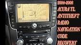 How do i unlock my acura radio? How To Reset Radio Security Code Acura Cl Tl Mdx How To Unlock Instructions Falcons Garage Youtube