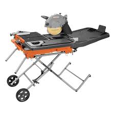 Ridgid 15 Amp 10 In Wet Tile Saw With