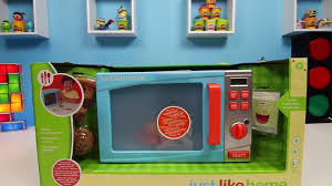 This play kitchen is one of the best looking kitchens. Just Like Home Toy Microwave Pretend Cooking Playset Video Dailymotion