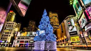 Christmas Tree, City Ultra HD Desktop ...