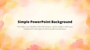 simple powerpoint background template