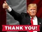President Trump thanks