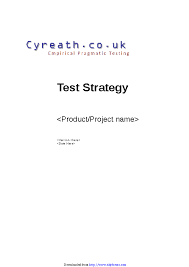 Test Strategy Template 3 Pdfsimpli