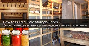 build cold storage room in basement diy
