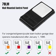 control panel garage door opener