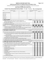 18 Valid Medical Chart Audit Form