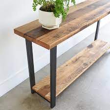 Farmhouse Console Table With Lower