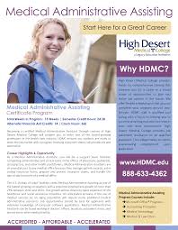 Hdmc Medical Administrative Assisting Flyer July 2016web 01