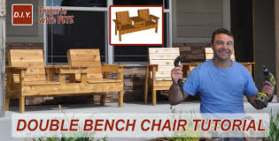 If you're looking for a simple diy bench idea, you're going to love this one. How To Make A Double Chair Bench Diy Double Chair Version 1 Patio Furniture Youtube