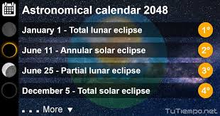 astronomical calendar 2048