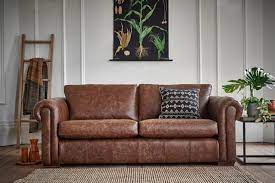 Brown Leather Sofa