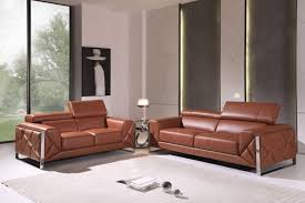 camel genuine italian leather sofa