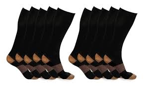 Up To 80 Off On Xfit Compression Socks 5 Pack Groupon Goods