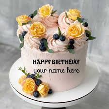 er cream flower birthday wishes
