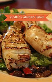 the chew grilled calamari salad