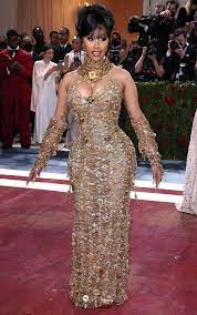 gold versace gown for 2022 met gala
