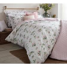 clementine pink fl bed linen set