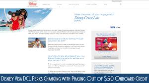 Maybe you would like to learn more about one of these? Disney Visa Dcl Perks Changing With Phasing Out Of 50 Onboard Credit The Disney Cruise Line Blog