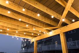 How To Hang Globe String Lights Under A Deck Hang Patio