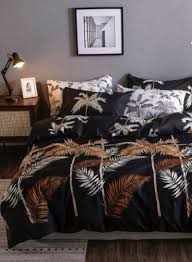 Palm Tree Printed Bedding Duvet Set