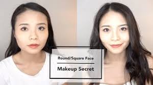 makeup tips for round square face shape