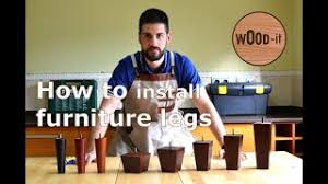 wood furniture legs installation