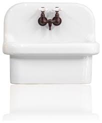 Commercial utility sinks make tough cleaning jobs a breeze! New Small Wall Mount High Back Deep Basin Utility Sink White Oil Rubbed Bronze Traditional Bathroom Sinks By Watermarkfixtures Llc